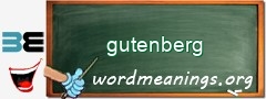 WordMeaning blackboard for gutenberg